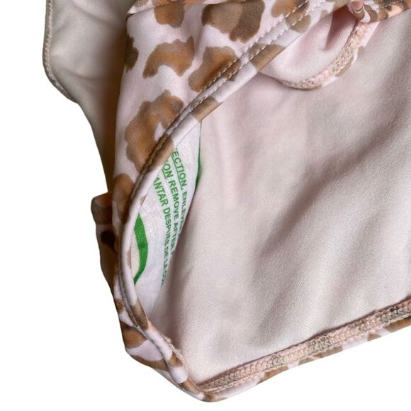 NWT GB by Gianni Bini Cheetah Animal Print Bikini Bottoms Size M Pink Tan - Picture 5 of 7